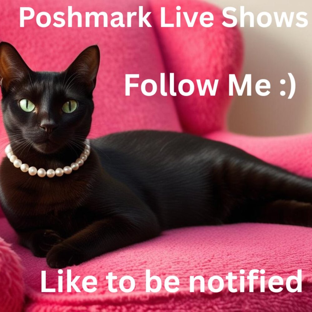 Like this listing if you would like to be notified of my Poshmark live shows 💜